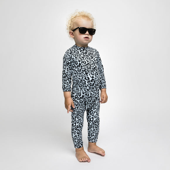 UV-protected Swimsuit - Snow Leopard