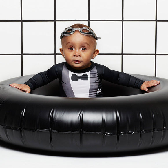 UV-protected Swimsuit - Tuxedo Style